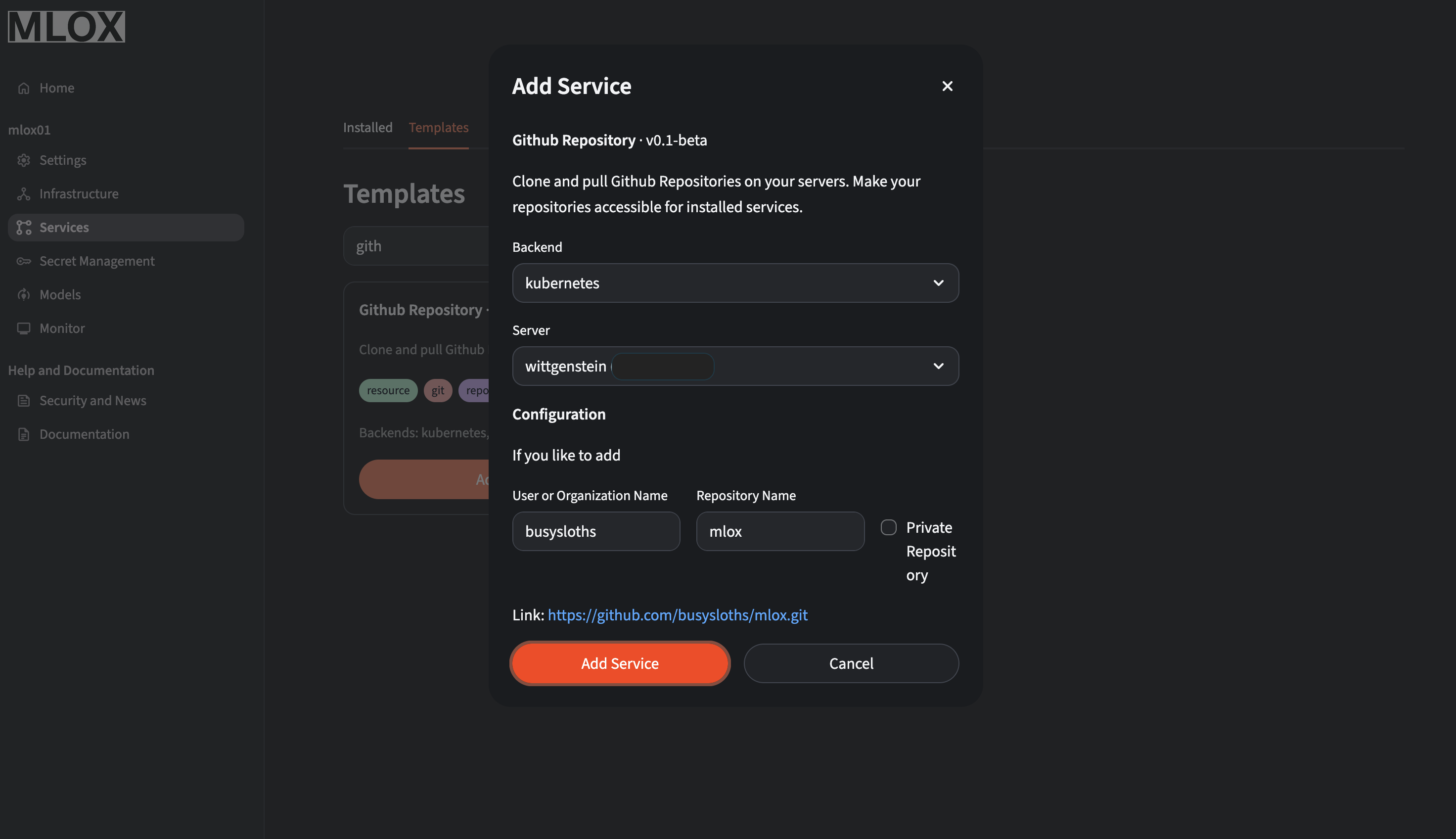 MLOX GIT & Cloud Integrations